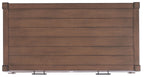 Velmora™ Filbert Solid 2 Drawer Coffee Table, Brown