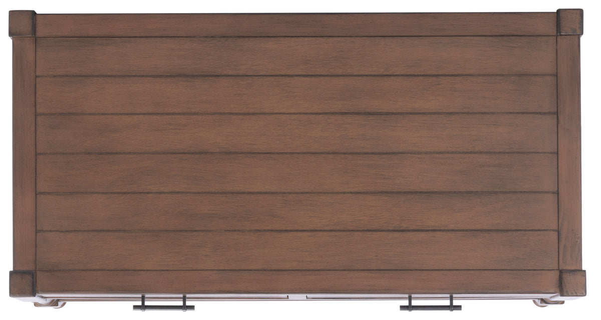 Velmora™ Filbert Solid 2 Drawer Coffee Table, Brown