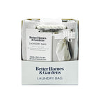 Velmora™ (2 pack) Polyester and Cotton Canvas Laundry Bag, Gray, 15 in W x 7 in D x 24.5 in H