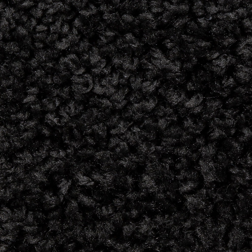 Velmora™ (2 pack) Traditional Solid Black Shag Indoor Area Rug, 3' x 4'8"