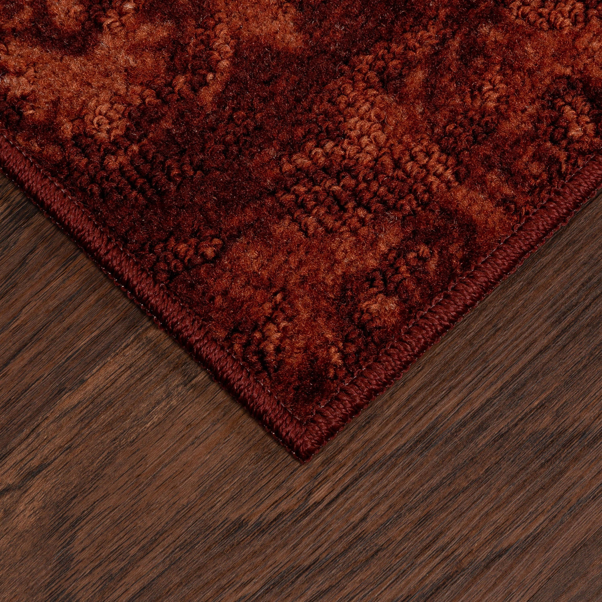 Velmora™ (2 pack) Transitional Medallion Block Red Print Indoor Accent Rug, 2'6"x3'10"