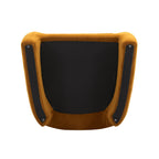 Velmora™ Emerson Curvy Accent Chair, Ochre Velvet