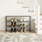 Velmora™ Farmhouse 3 Tier Shoe Rack, Gray, 30in W x 12in D x 18in H