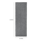 Velmora™ (2 pack) Solid Gray Shag Indoor Runner Rug, 1 ft 9 in x 5 ft
