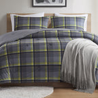 Velmora™ Western Plaid 3-Piece Green Comforter Set, Full/Queen