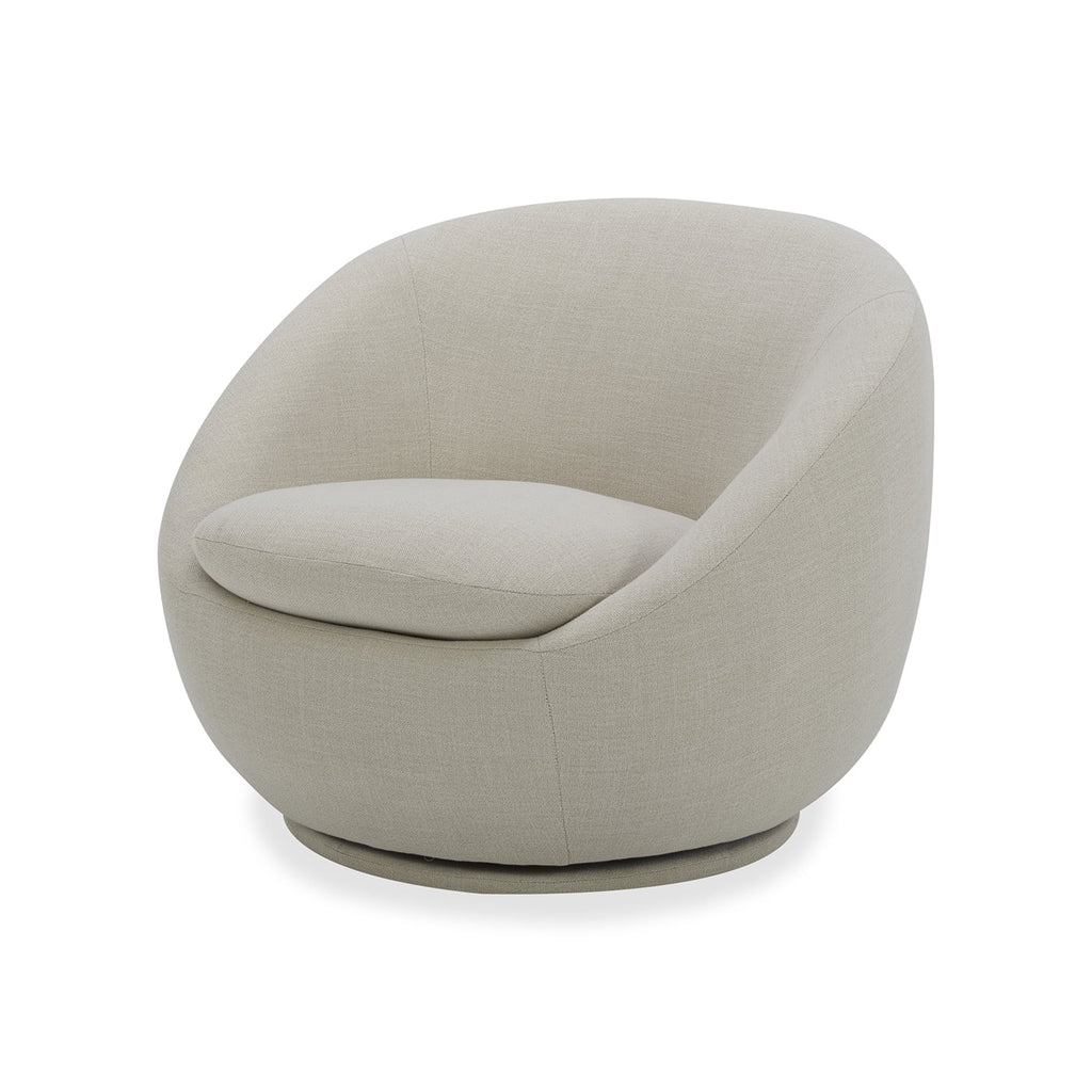 Velmora™ Mira Swivel Accent Chair, Cream