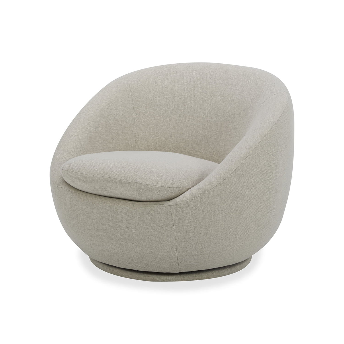 Velmora™ Mira Swivel Accent Chair, Cream