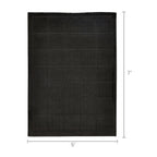 Velmora™ Solid High Low Tufted Grid Dark Gray Indoor Area Rug, 5' x 7'