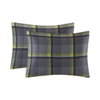 Velmora™ Western Plaid 3-Piece Green Comforter Set, Full/Queen