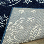 Velmora™ Navy Space Indoor Kids Rug, 4' x 5'5"