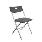 Velmora™ Resin Seat & Back Folding Chair, Black, 4-Pack