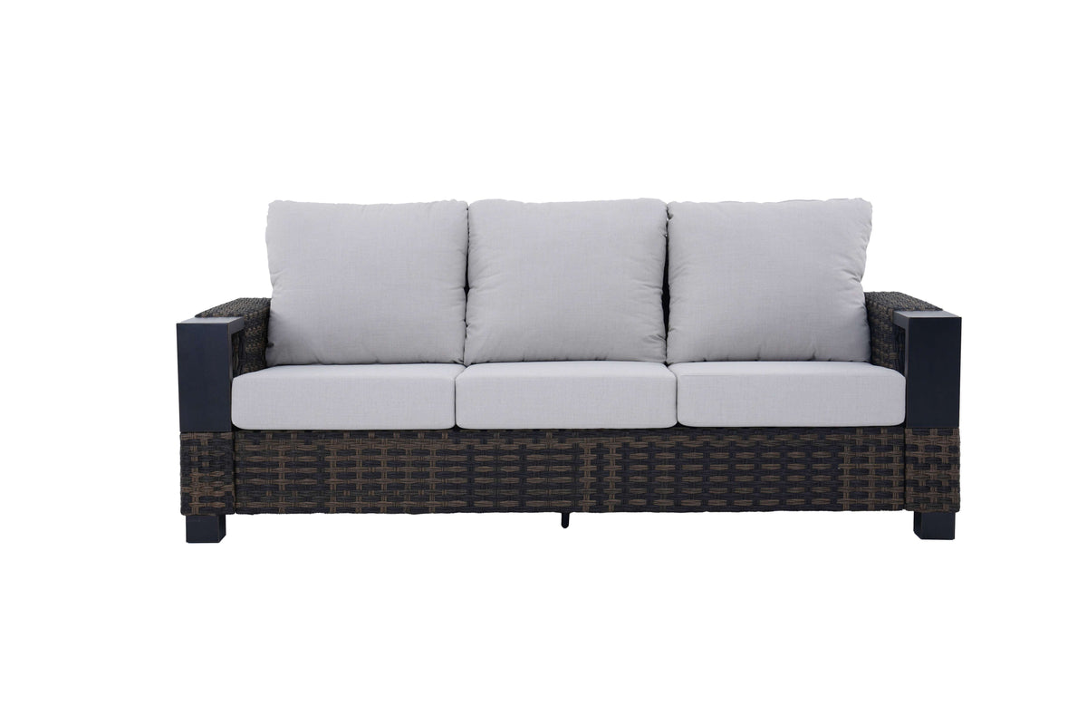 Velmora™ Rockport Outdoor Wicker Sofa, Brown