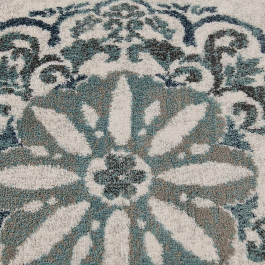 Velmora™ Teal Medallion 3 Piece Indoor Area Rug Set