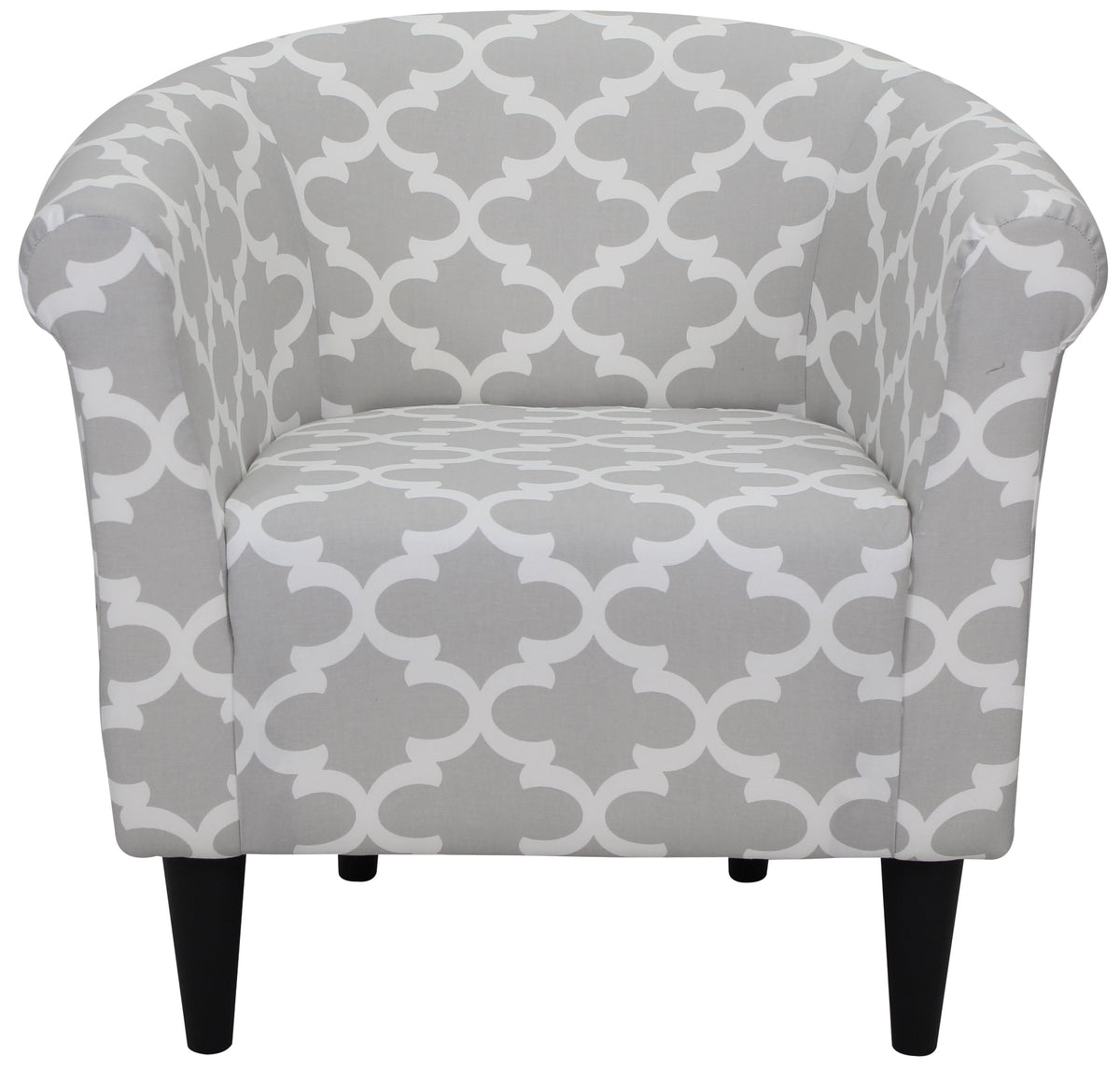 Velmora™ Microfiber Bucket Accent Chair, Fynn Gray