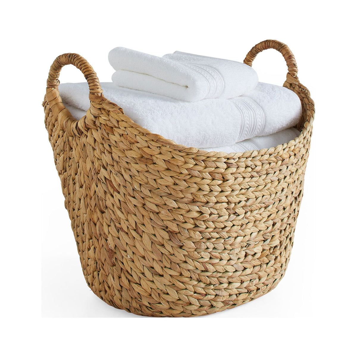 Velmora™ Extra Large Natural Water Hyacinth Boat Decorative Storage Basket