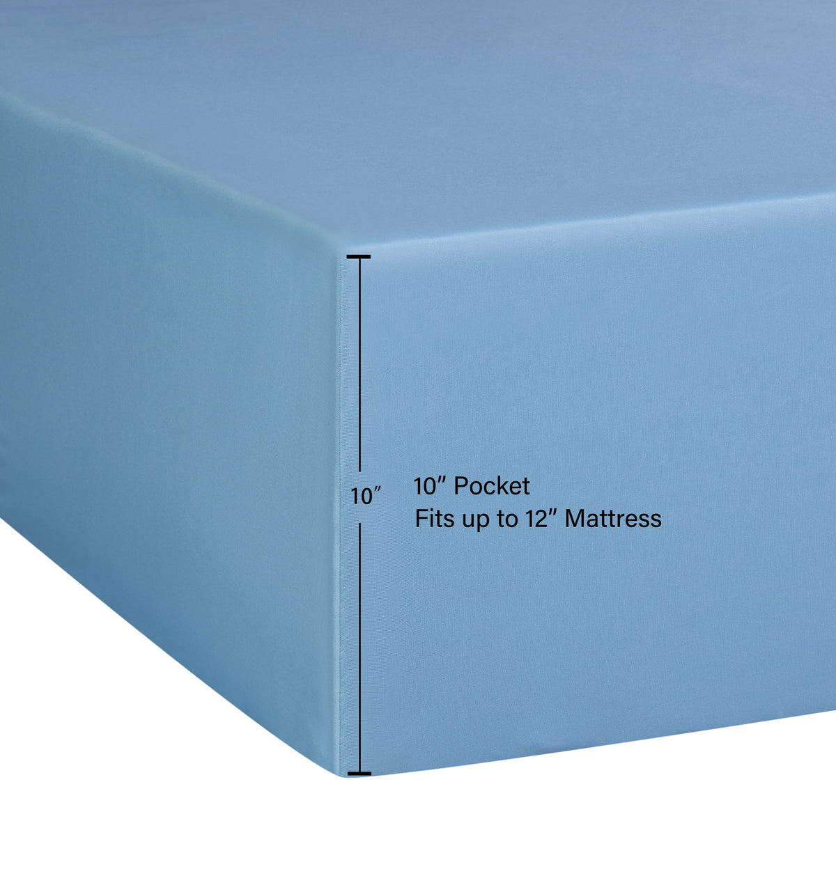Velmora™ (4 pack) Basic Value Microfiber Bed Sheet Set, Light Blue, Twin, 3-Piece