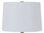 Velmora™ 22 in Brown Rope Table Lamp with White Shade