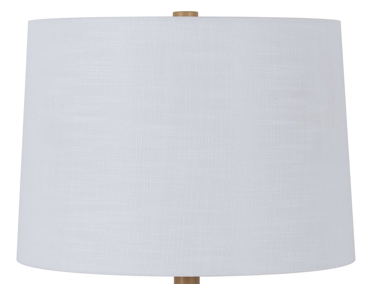 Velmora™ 22 in Brown Rope Table Lamp with White Shade