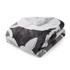 Velmora™ 10 Piece Black and White Floral Bed in a Bag Comforter Set with Sheets, King