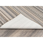 Velmora™ (4 pack) Carnival Stripe Polypropylene Indoor Area Rug, Assorted Earth Tones, 3 ft x 5 ft