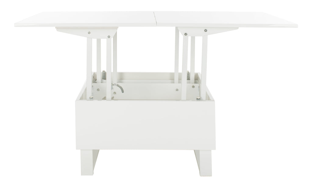 Velmora™ Vanna Lift-Top Solid Glam Coffee Table, White