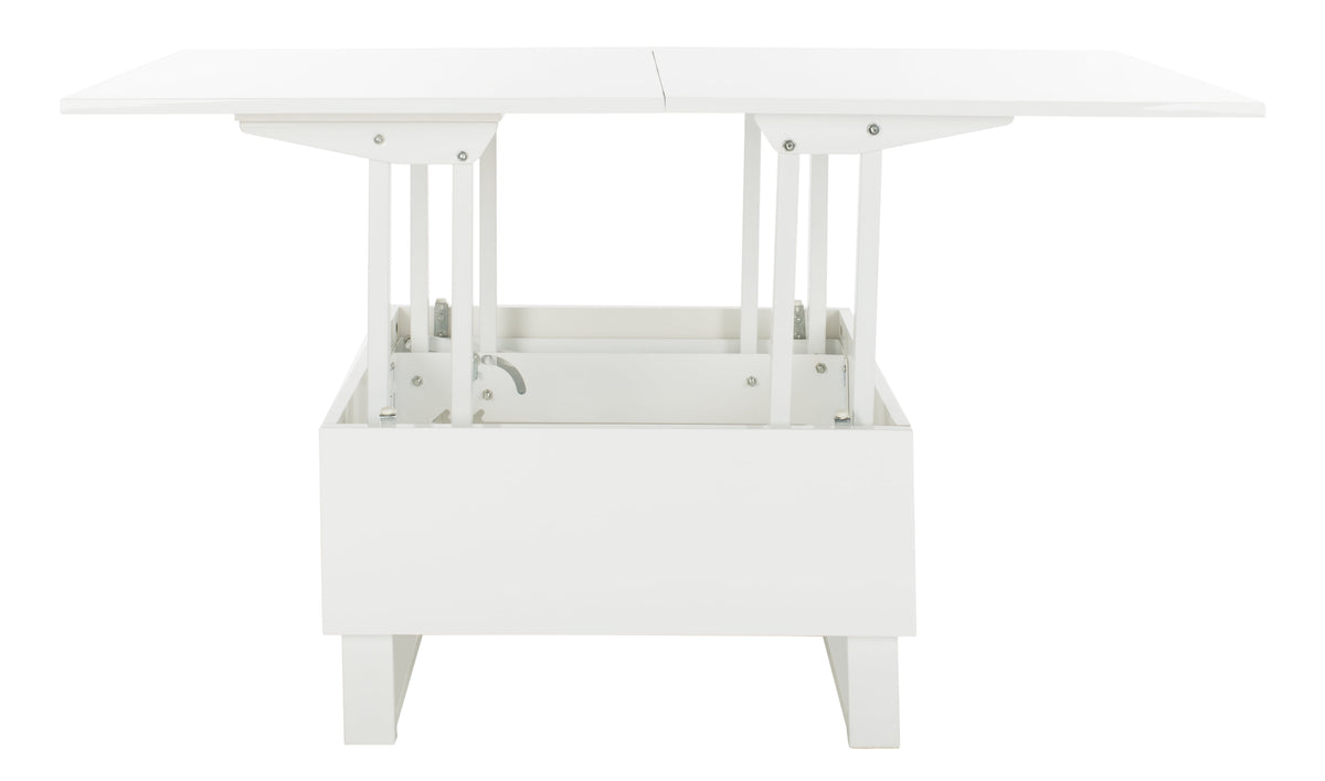 Velmora™ Vanna Lift-Top Solid Glam Coffee Table, White