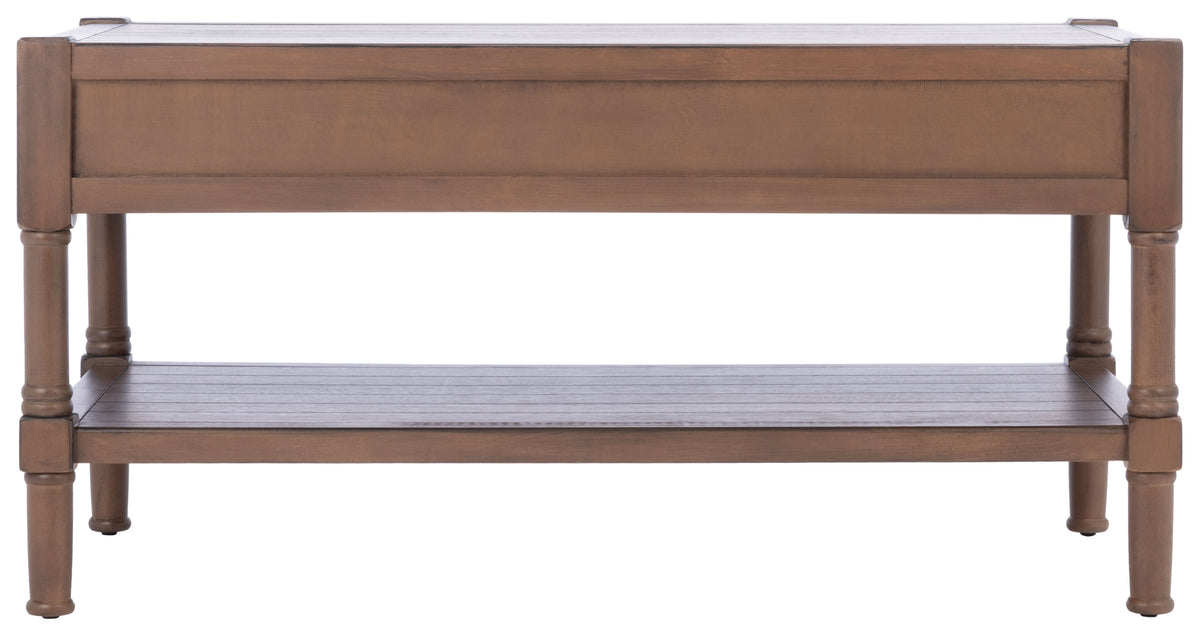 Velmora™ Filbert Solid 2 Drawer Coffee Table, Brown