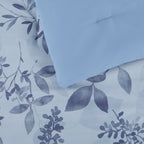 Velmora™ Reversible Bed-in-a-Bag Comforter and Sheet Set, 8-Piece, Twin, Blue Floral