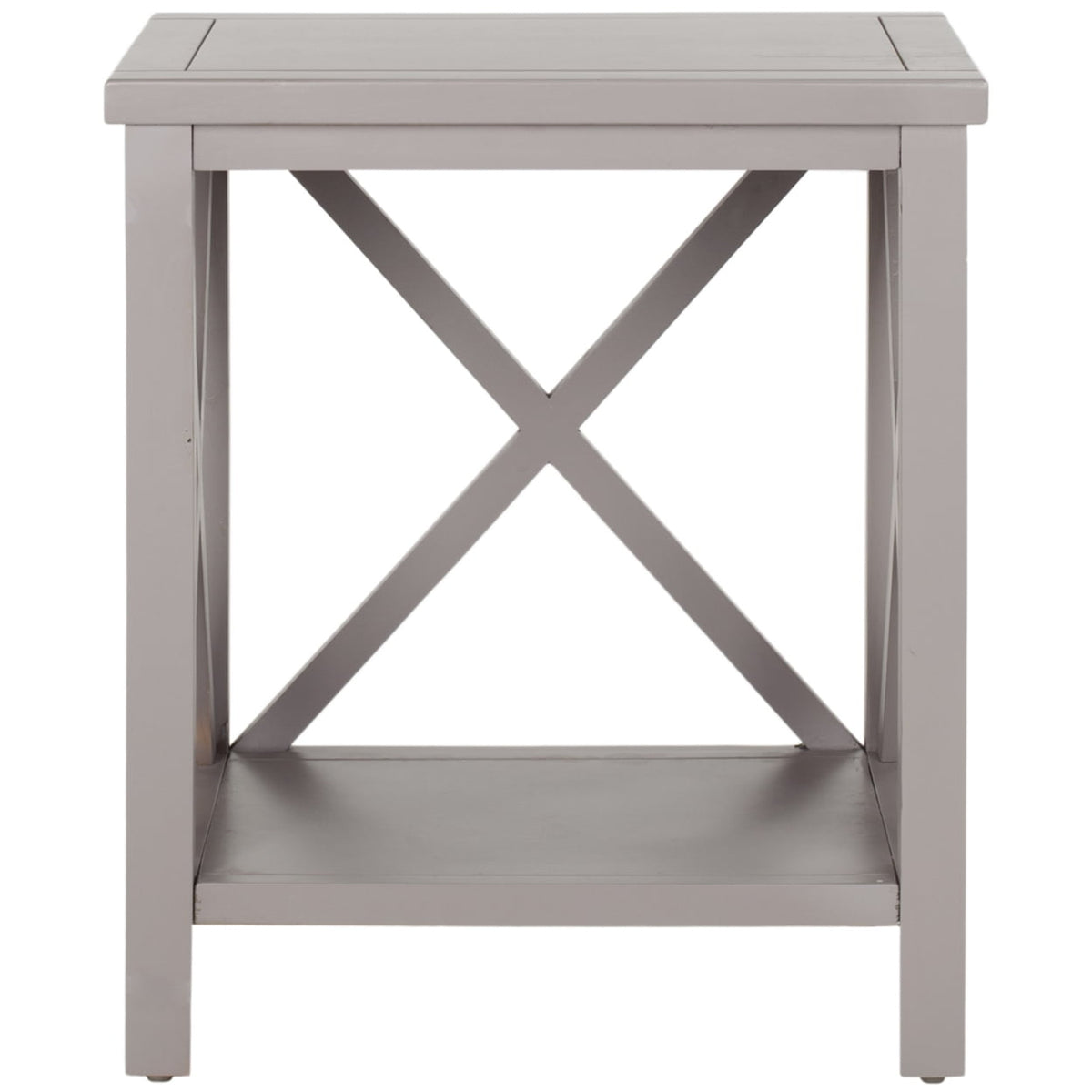 Velmora™ Candence Cross Back End Table Grey