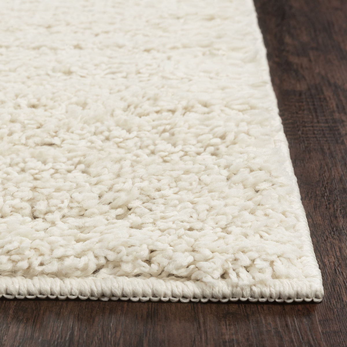 Velmora™ (2 pack) Solid Shag Indoor Area Rug, Ivory, 3 ft x 4 ft 8 in