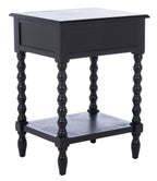 Velmora™ Athena Solid 1 Drawer Accent Table, Black