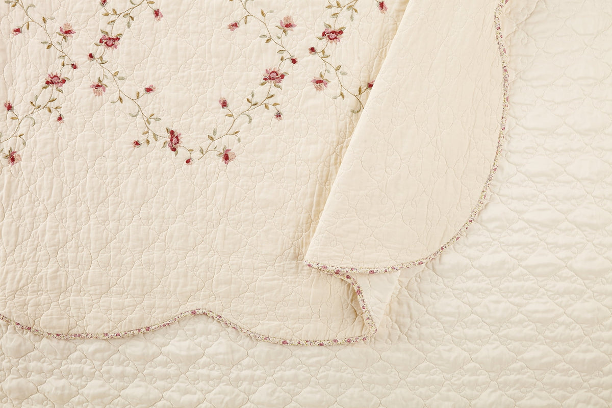 Velmora™ Hannalore Cotton Quilt, Burgundy, Full/Queen, All Ages