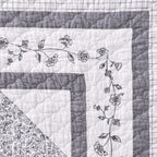 Velmora™ Heirloom Patchwork Quilt, Grey/White, Cal King, Adult