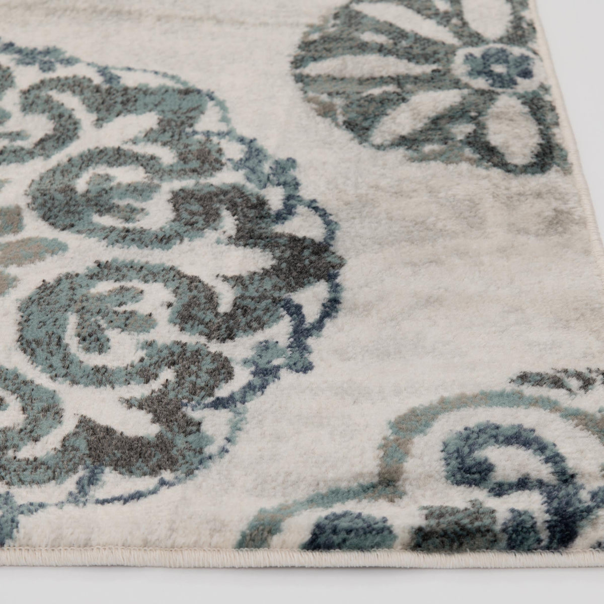 Velmora™ Teal Medallion 3 Piece Indoor Area Rug Set
