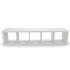 Velmora™ 5 Cube Vertical Storage Organizer, White Texture