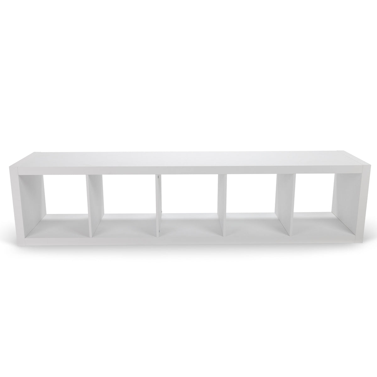 Velmora™ 5 Cube Vertical Storage Organizer, White Texture