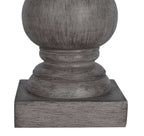 Velmora™ (4 pack) 12.75 in Mini Table Lamp, Weathered Wood Finish, Polyresin, White Shade