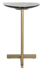 Velmora™ Kaiya Contemporary Glam C-Table, Black/Gold, Black/Gold