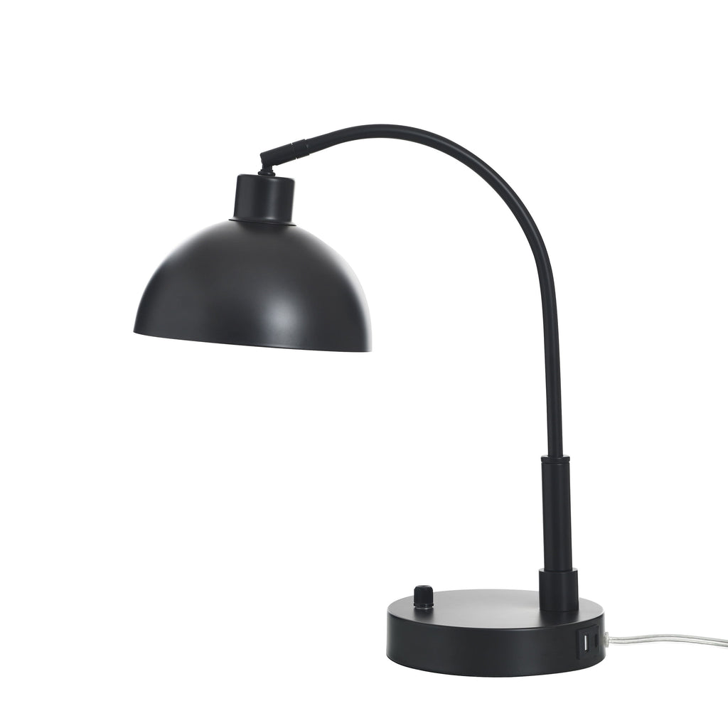 Velmora™ Black Finish Arch Dome Table Lamp