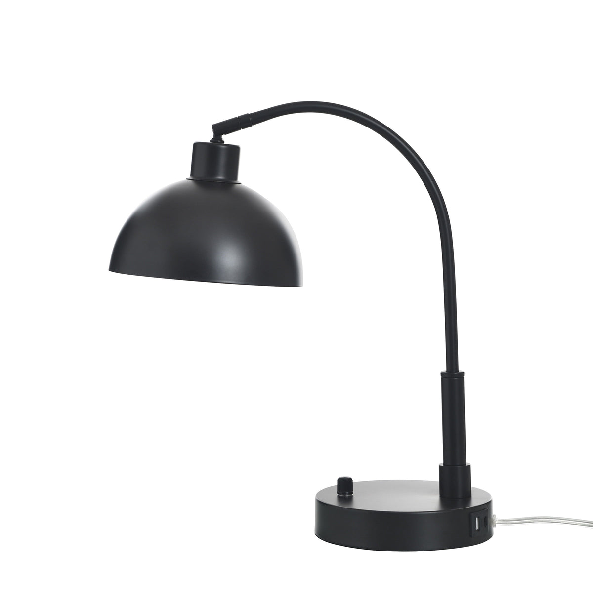 Velmora™ Black Finish Arch Dome Table Lamp