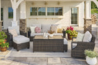 Velmora™ Rockport Outdoor Wicker Sofa, Brown
