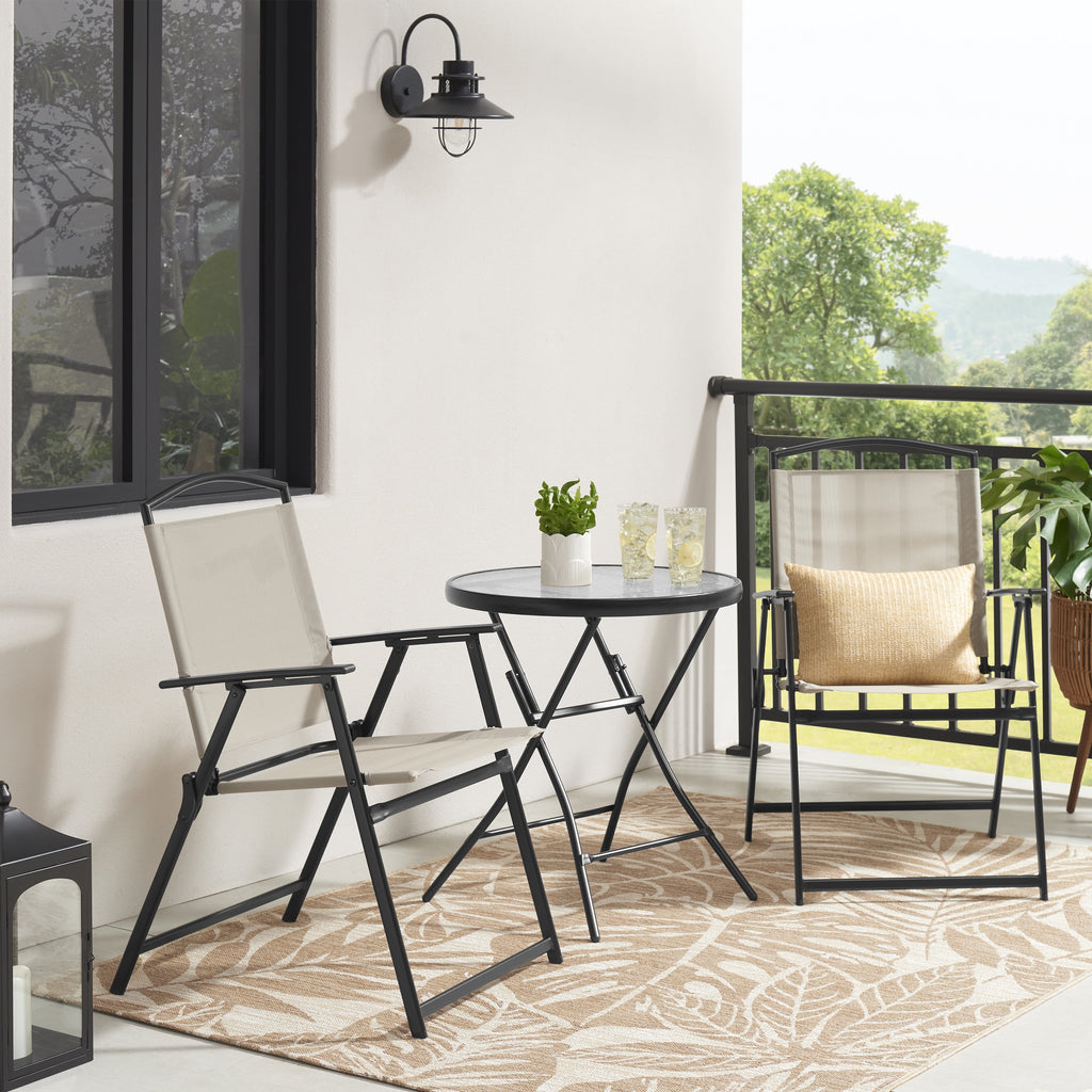 Velmora™ Albany Lane 3-Piece Outdoor Bistro Set, Tan