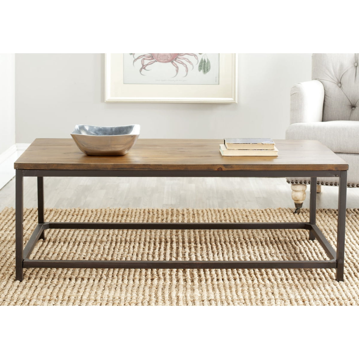 Velmora™ Alec Coffee Table Distressed / Black