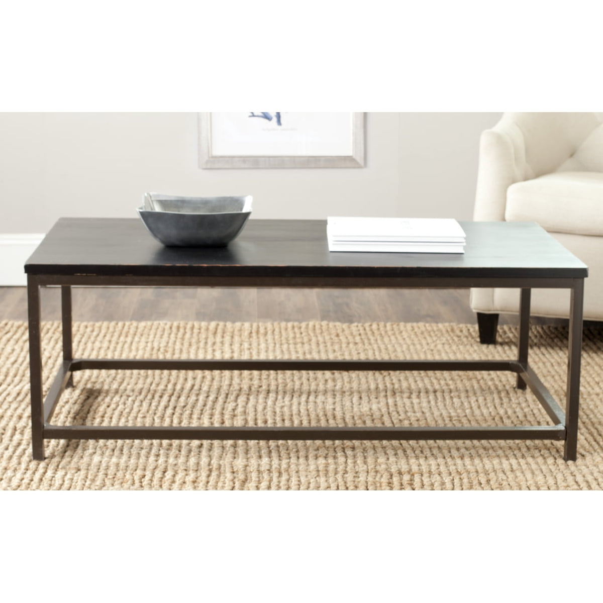 Velmora™ Alec Coffee Table Distressed / Black