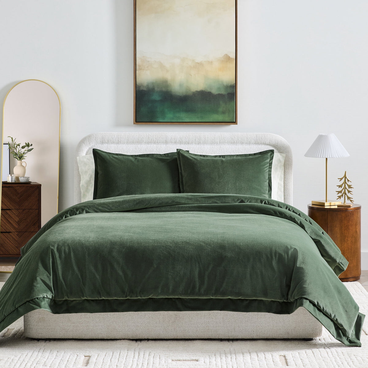 Velmora™ Full/Queen Comforter Set, All-Season, 3-Piece, Cream Gauze