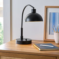 Velmora™ Black Finish Arch Dome Table Lamp
