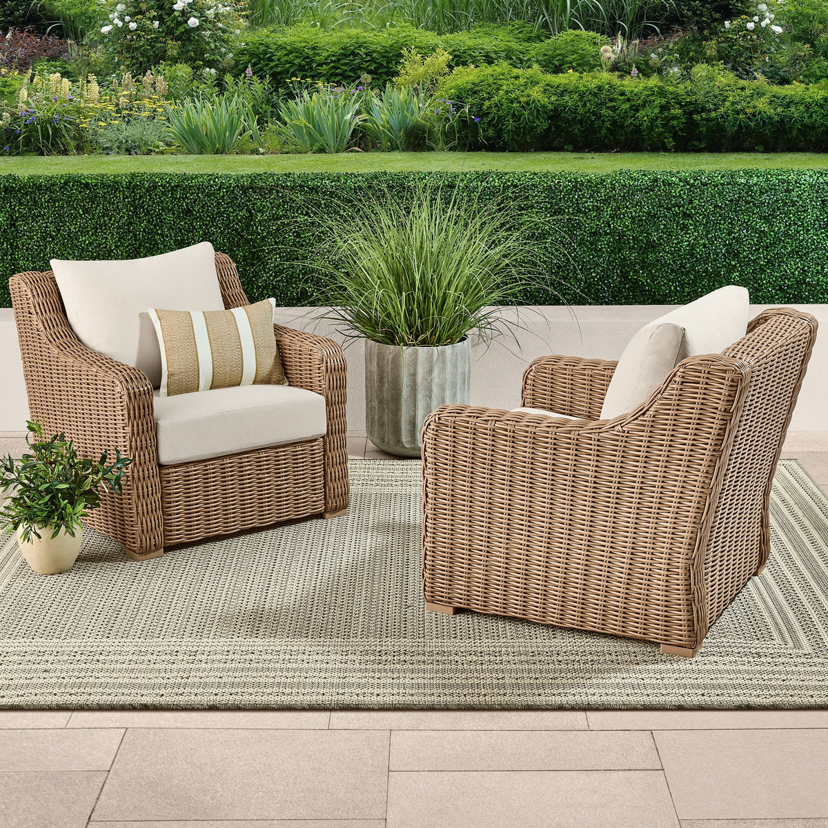 Velmora™ Bellamy Outdoor 2-Pack Lounge Chairs, Dark Brown