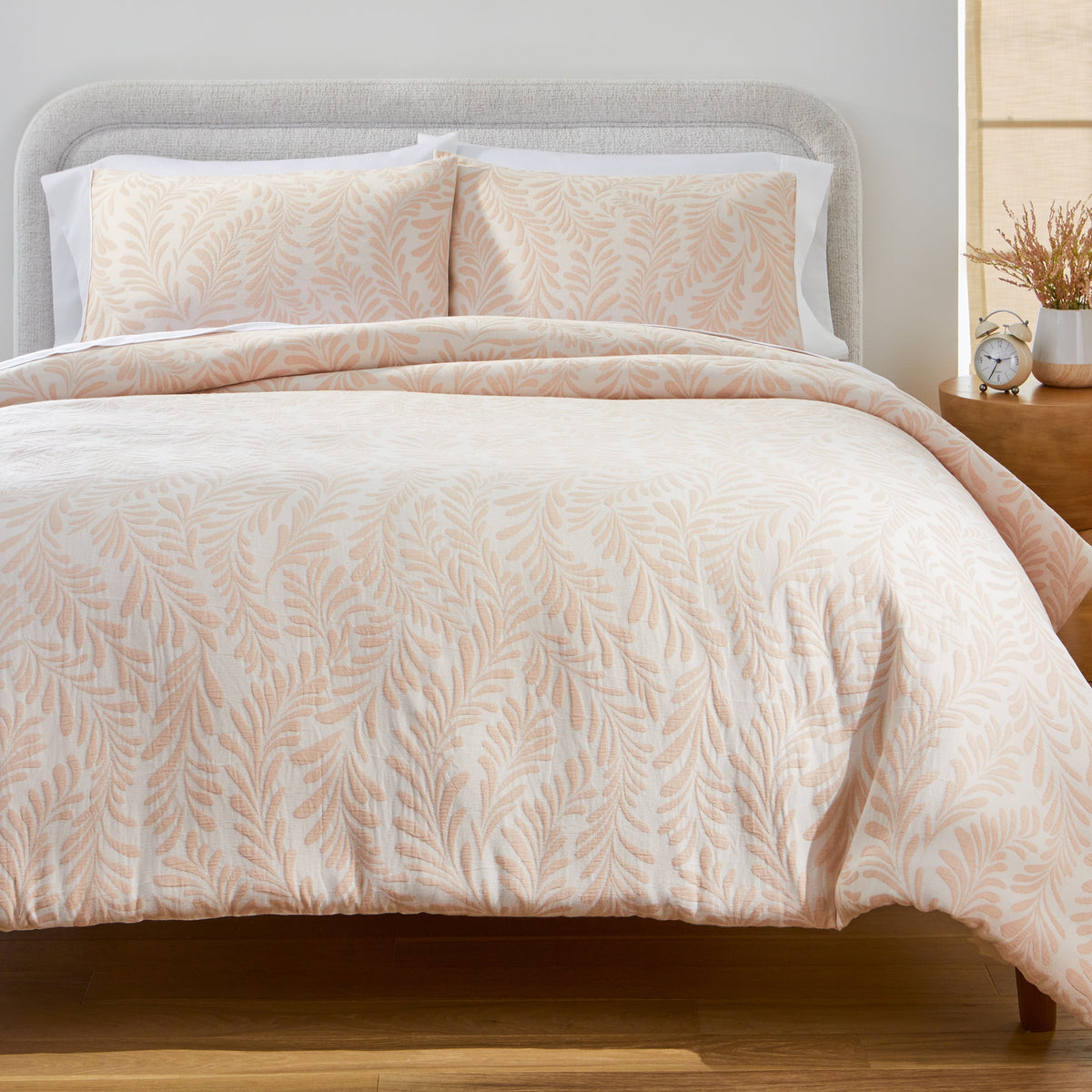 Velmora™ Full/Queen Comforter Set, All-Season, 3-Piece, Cream Gauze
