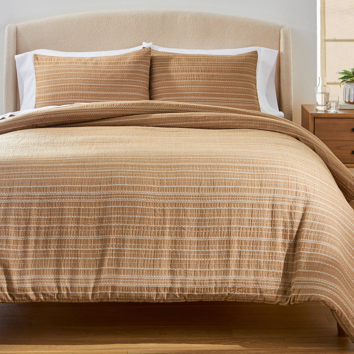 Velmora™ 3-Piece White Paisley Matelasse Comforter Set, Full/Queen - All-Season Bedding