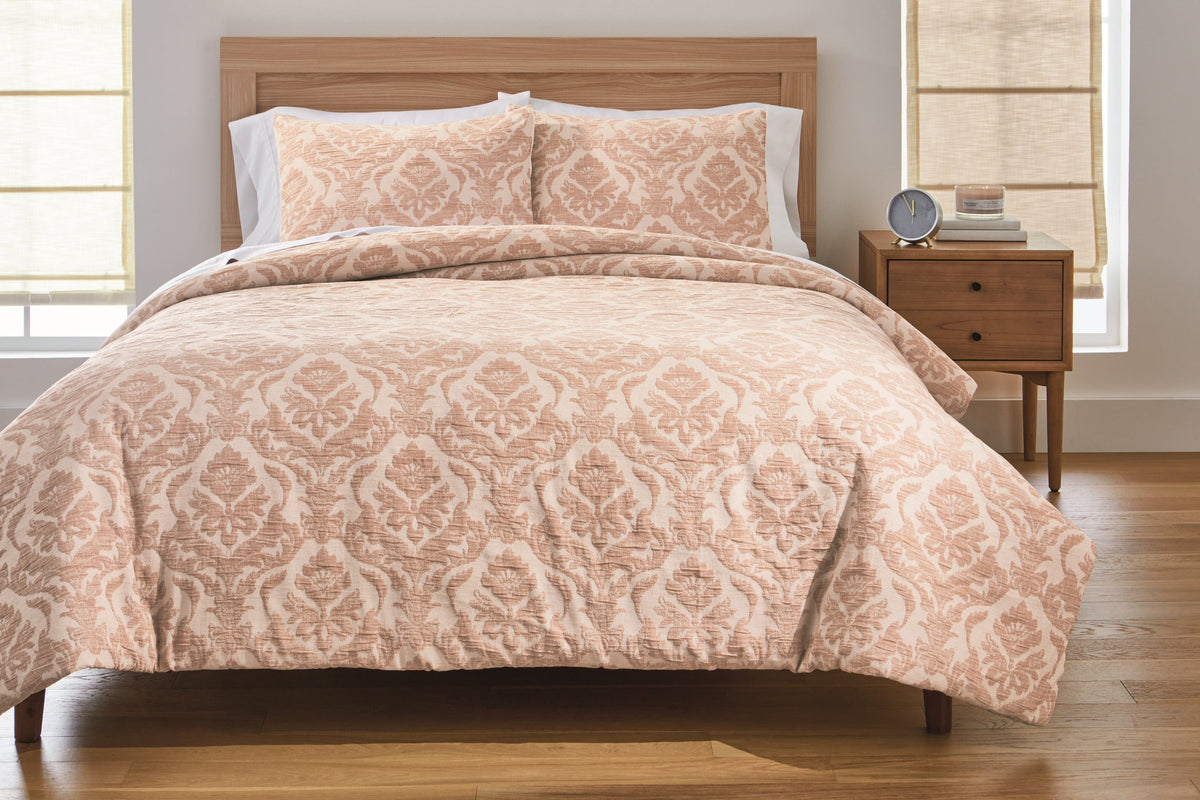 Velmora™ Full/Queen Comforter Set, All-Season, 3-Piece, Cream Gauze